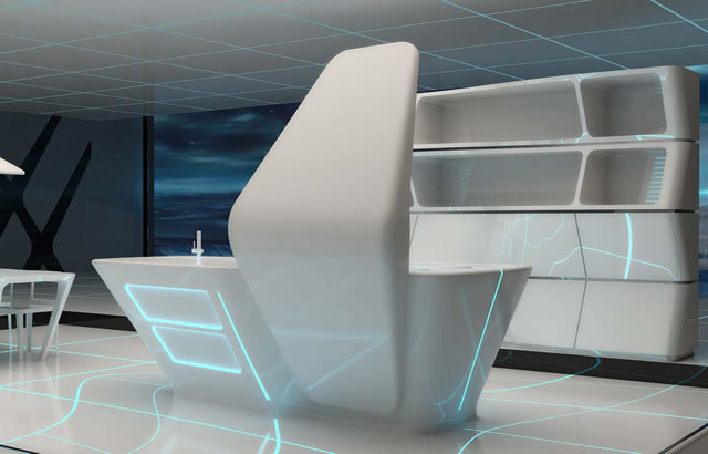 Disney® Tron designs Corian® Ernestomeda