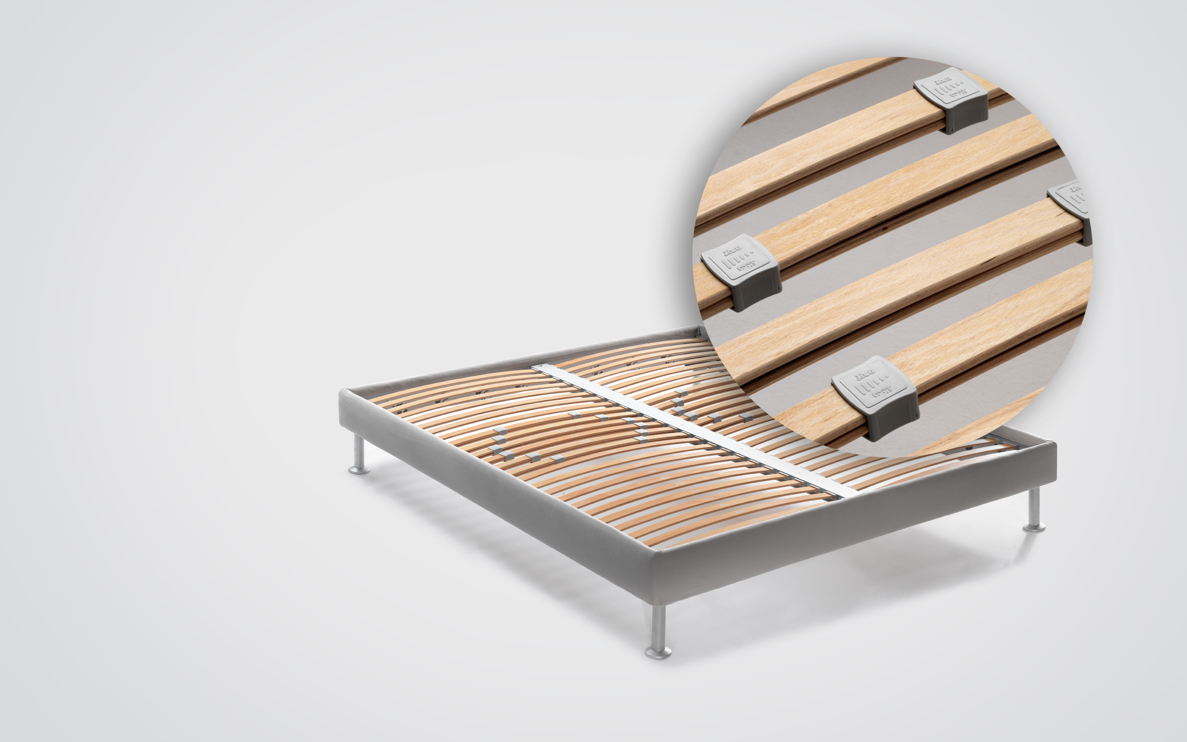 Base H16 - MATTRESS SUPPORT WITH ADJUSTABLE SLATS - Flou