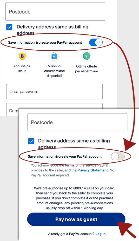 Payment by Credit Card on PayPal - gerosadesign.com