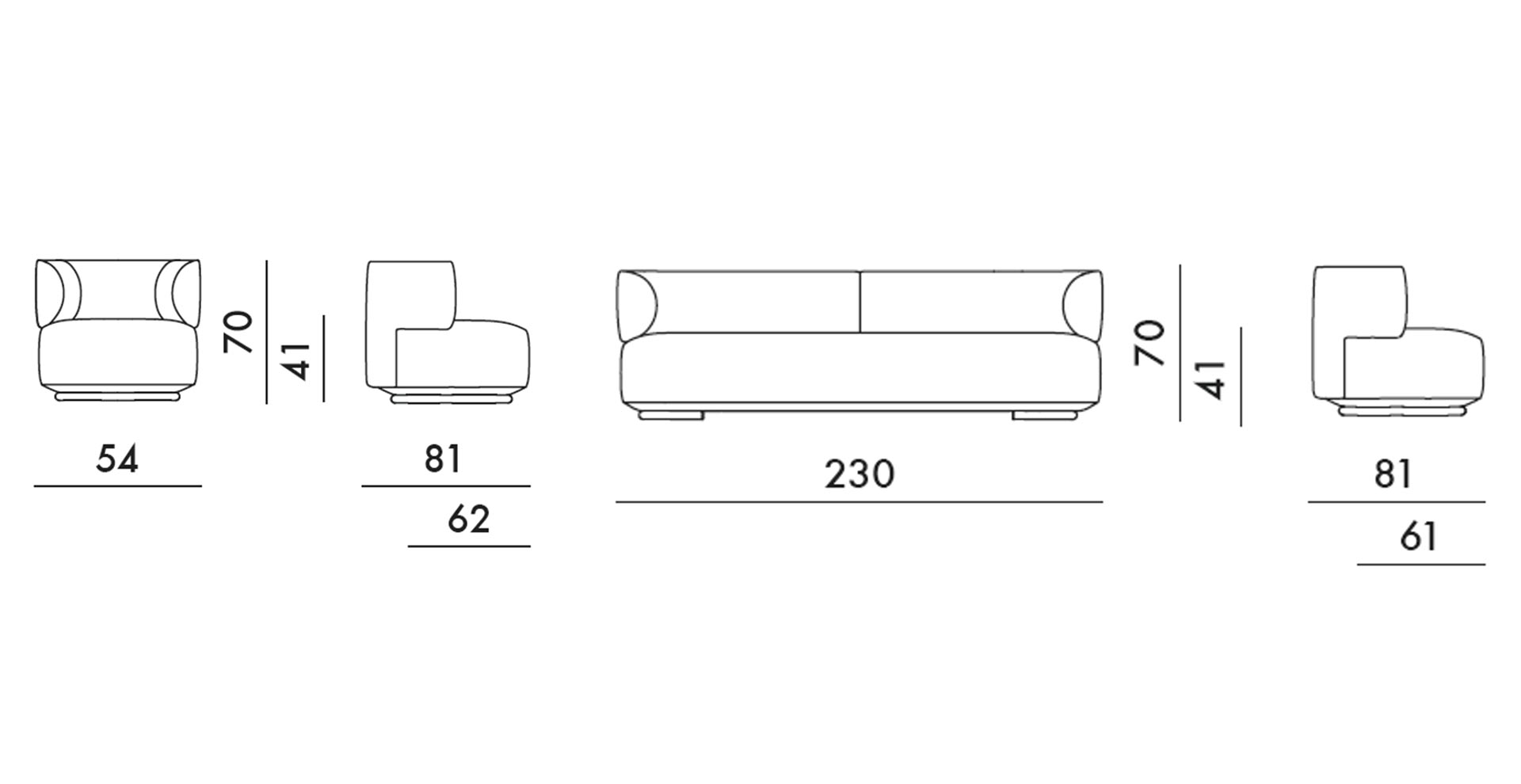 K-Waiting sofa Kartell