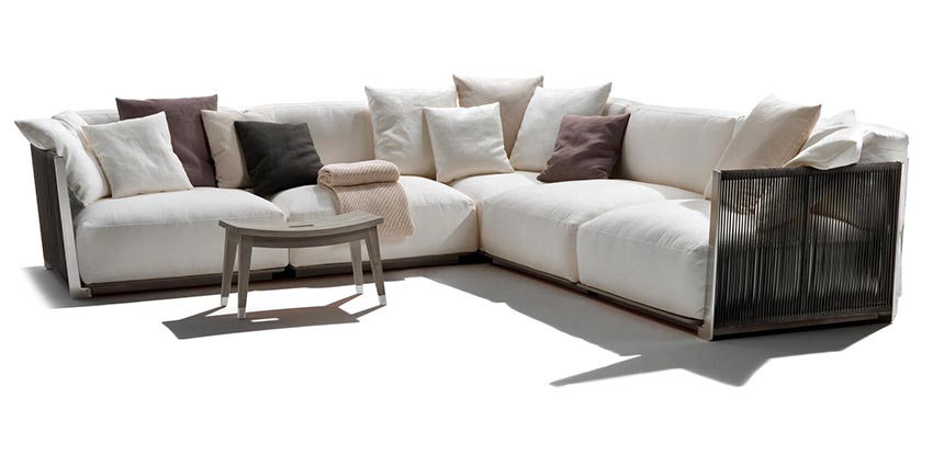 Outdoor sofa Vulcano Flexform
