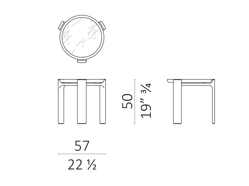 Duo low table Ceccotti Poltrona Frau