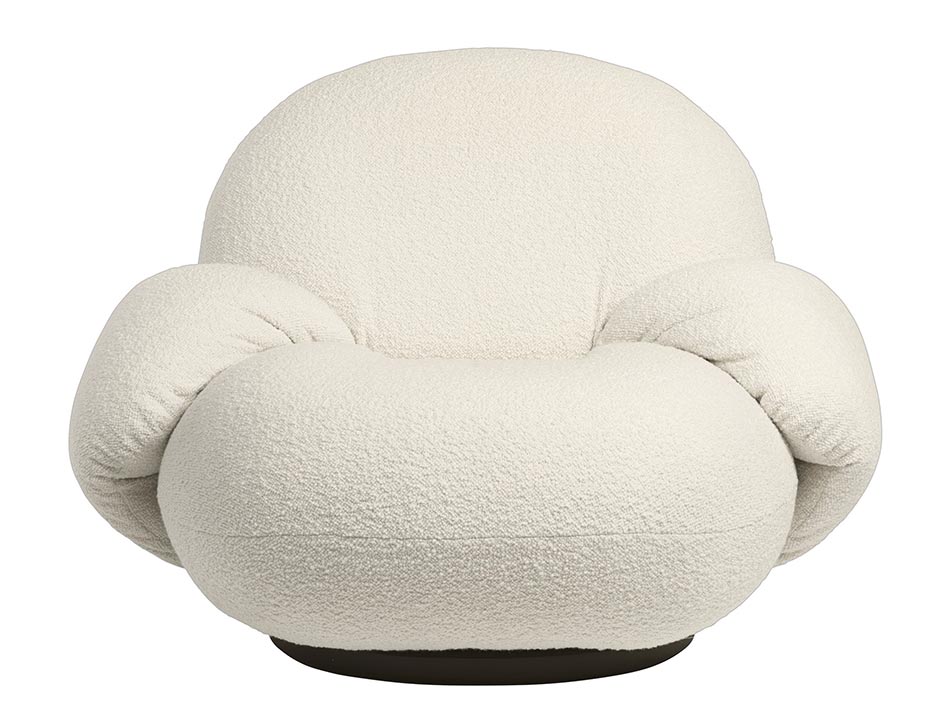 Pacha Lounge Chair with armrest Gubi