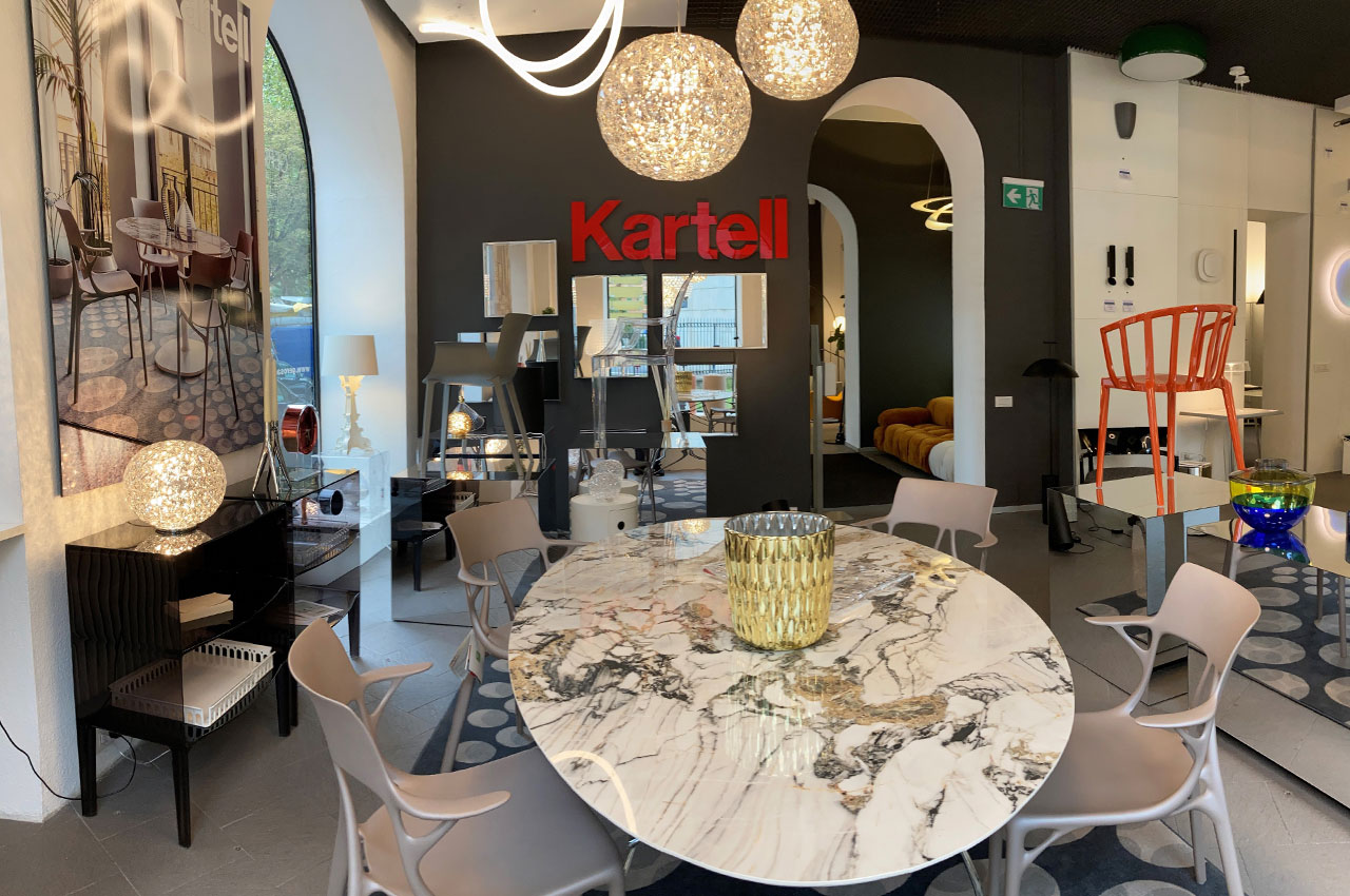 Flagship Store KARTELL COMO & Luce - showroom Gerosa Design